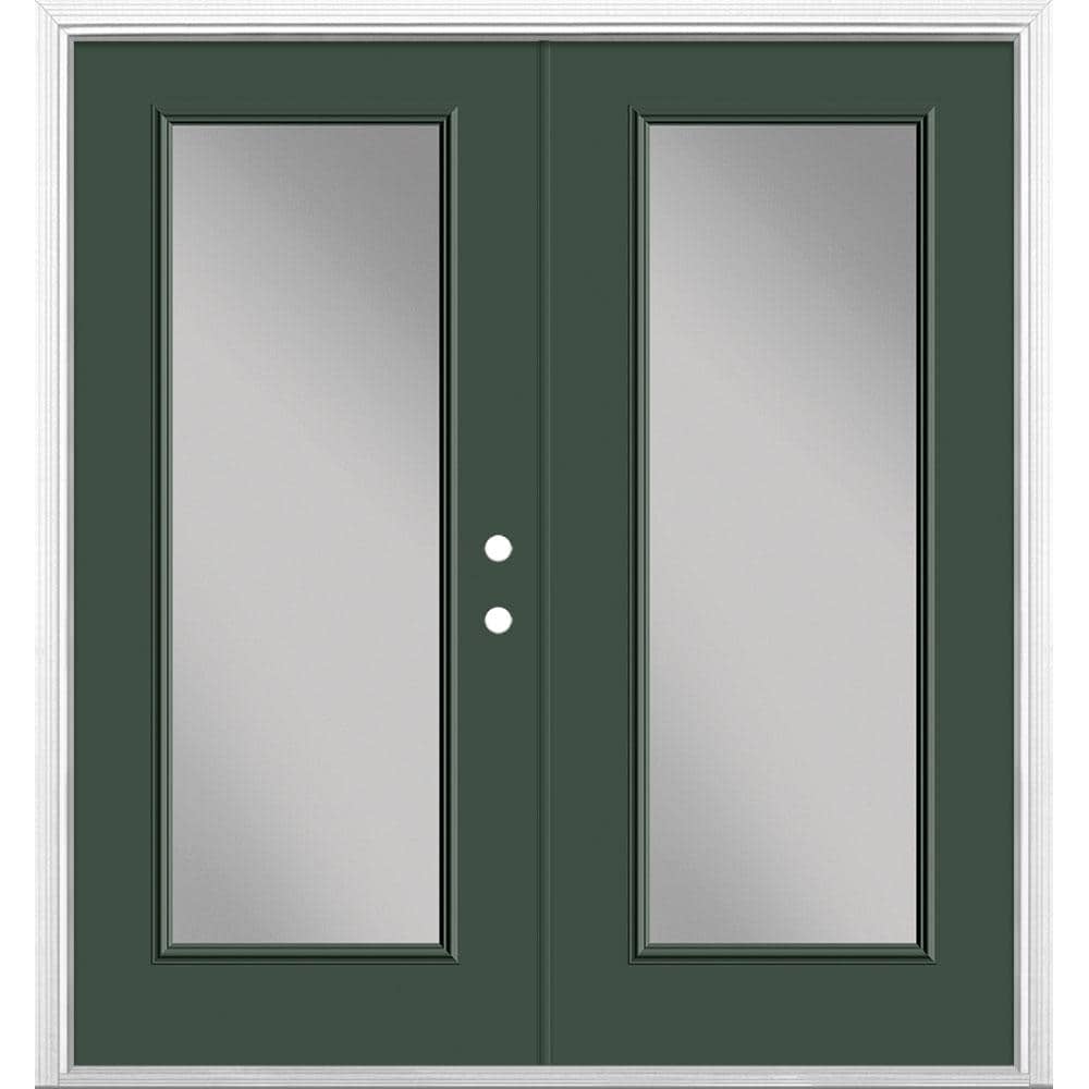 72 in. x 80 in. Conifer Steel Prehung Left-Hand Inswing Full Lite Clear Glass Patio Door with Brickmold price history on PriceWatchPro