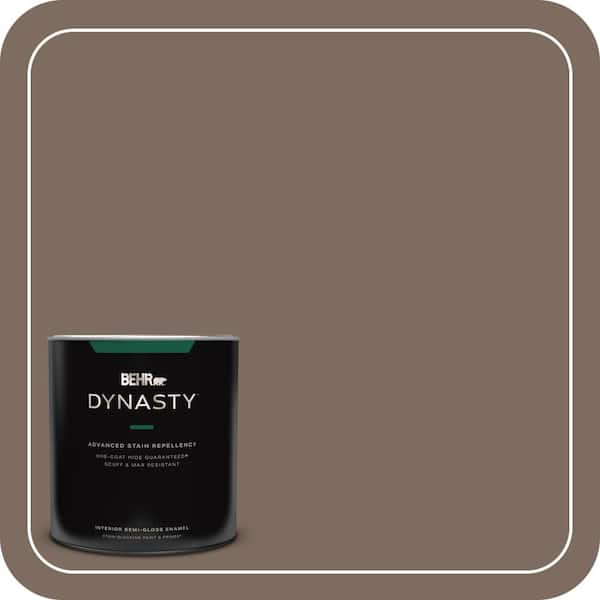 BEHR DYNASTY 1 qt. #PPU5-03 Antique Earth Semi-Gloss Enamel Interior Stain-Blocking Paint and Primer