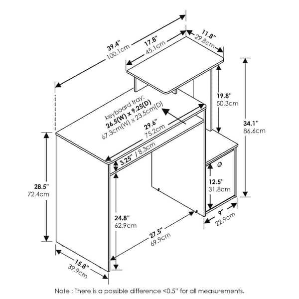 https://images.thdstatic.com/productImages/5c359f4c-79dd-48d7-84c6-575bcdd6cbfc/svn/black-brown-furinno-computer-desks-12095bk-br-77_600.jpg