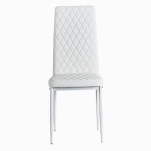 White Leather Dining Chair (Set of 6)