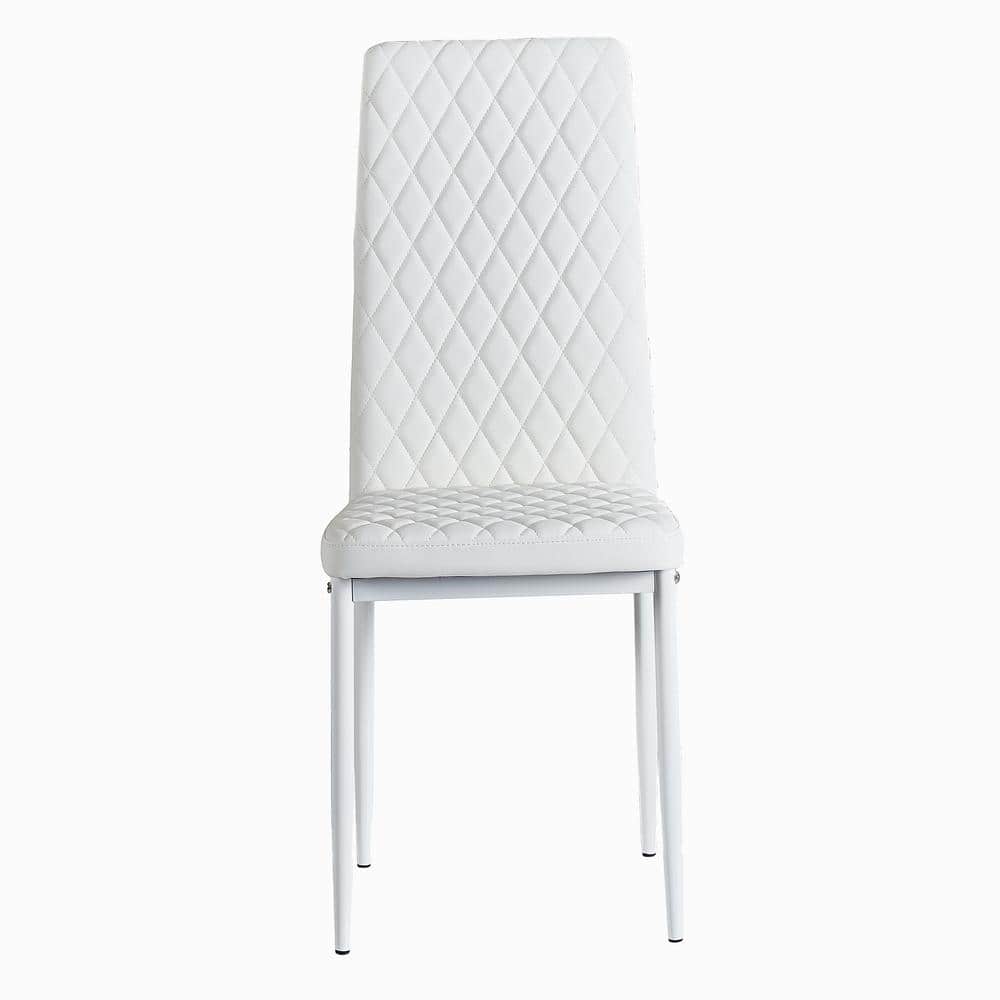 Modern White Minimalist Dining Chair/Conference Chair (Set of 4)