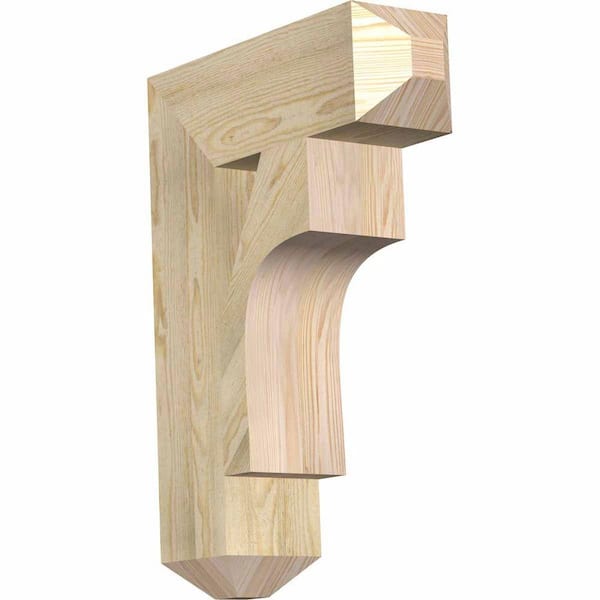 Ekena Millwork 6 in. x 28 in. x 20 in. Douglas Fir Westlake Craftsman Rough Sawn Bracket