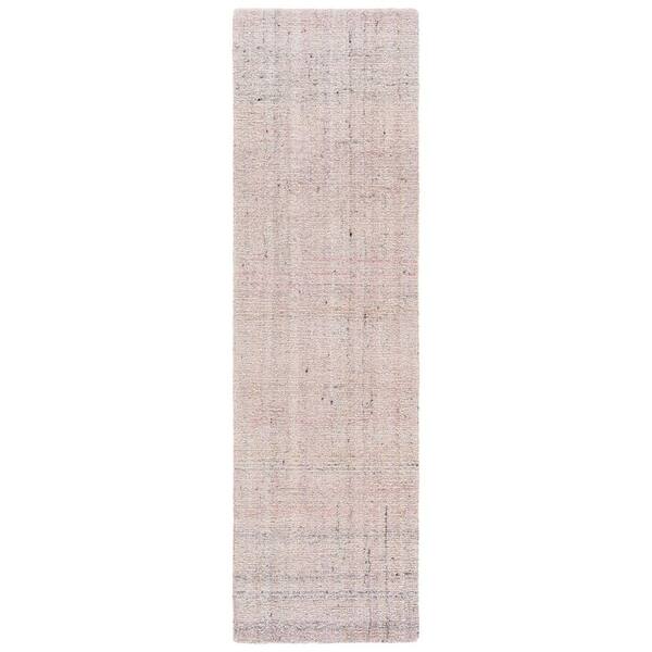 Abstract 2 ft. x 8 ft. Pink/Beige Classic Marle Runner Rug
