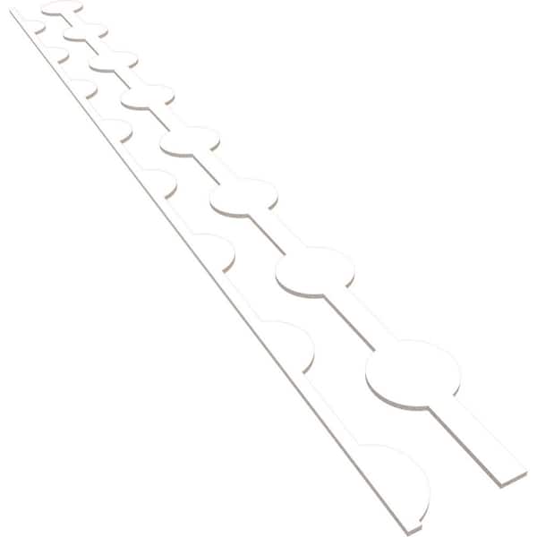 Ekena Millwork Bridgeport 94 in. H x 0.375 in. W Slatwall Panels in PVC 12-Pack