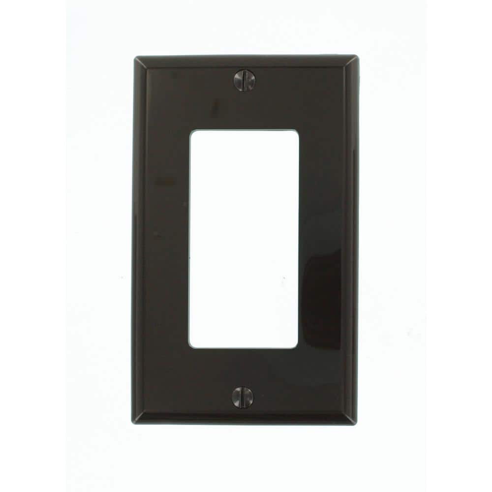 Brown Thermoplastic Nylon 1-Gang Decora Wallplate