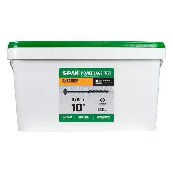 SPAX 3/8 in. x 10 in. Black Powerlags XF Exterior T50 T-Star