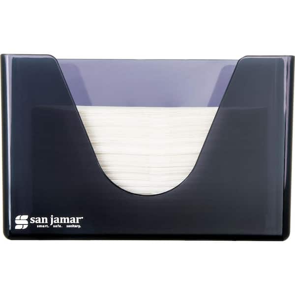 San Jamar Commercial Countertop Plastic Paper Towel Dispenser in. Black