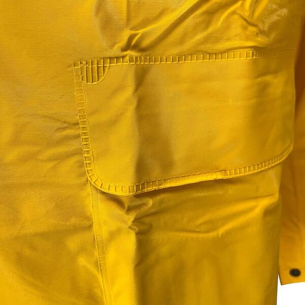 Boss X-Large Yellow PVC Polyester 2-Piece Rain Coat with