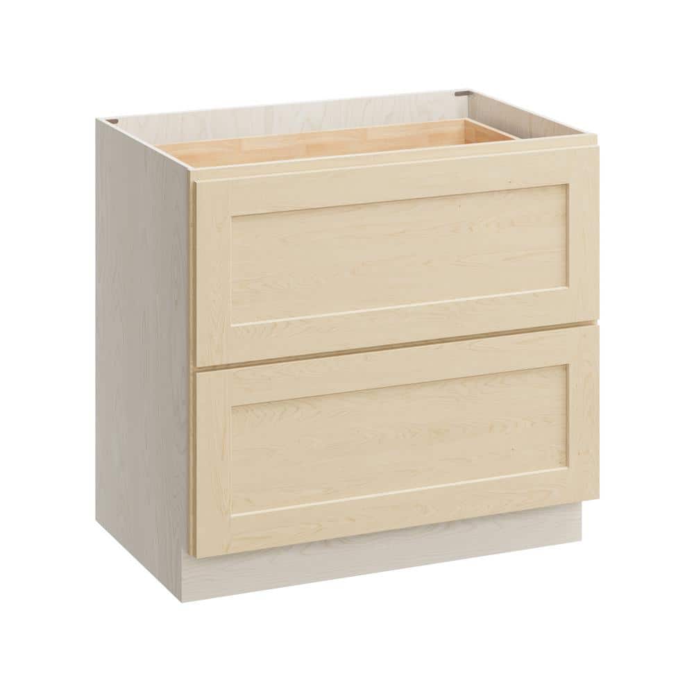 36 in. W x 24 in. D x 34.5 in. H Plywood Ready to Assemble Floor Base Kitchen Cabinet in Versa Shaker with 2-Drawers price history on PriceWatchPro