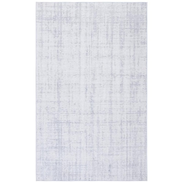 SAFAVIEH Tacoma Light Gray/Gray Doormat 3 ft. x 5 ft. Solid Plaid Area Rug