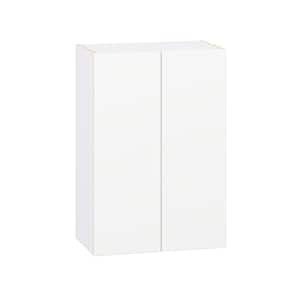 Timberline 24 in. W x 14 in. D x 35 in. H Assembled Slab Wall Kitchen Cabinet in Bright White