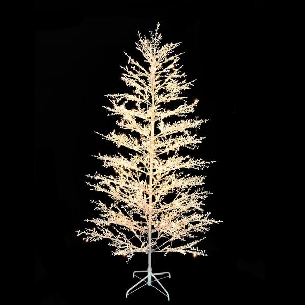 led white tree with berries