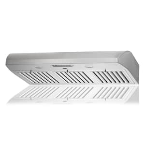 KOBE 36 in. 680 CFM Under Cabinet Range Hood in Stainless Steel with Flame and Temp Sensors