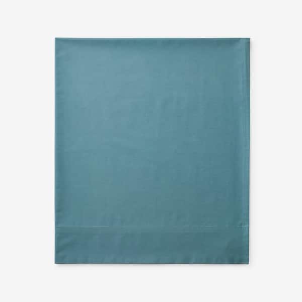 The Company Store Legends Hotel Supima Extra Deep Percale Mineral Cotton King Flat Sheet