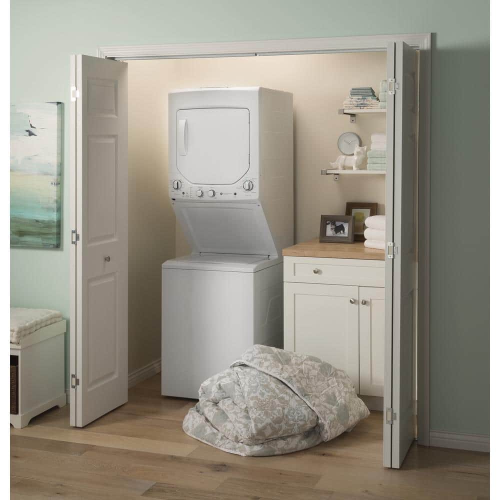 White 2.3 Cu. Ft. Washer and 4.4 Cu. Ft. Electric Dryer Laundry Center