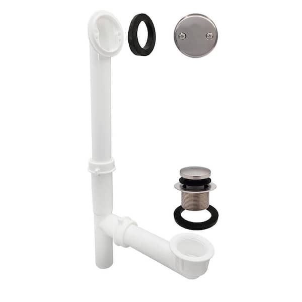 Westbrass 1-1/2 in. Poly Adjustable Tip-Toe Bath Waste and