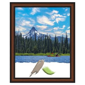 Opening Size 22 in. x 28 in. Yale Walnut Picture Frame