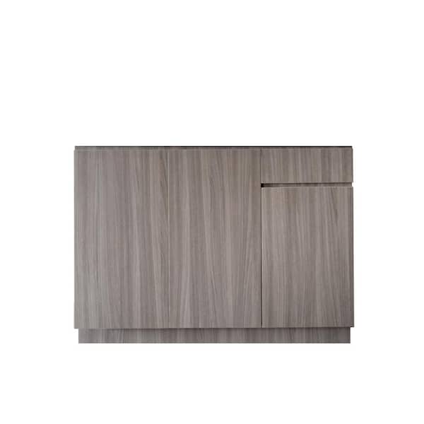 Mediterraneo Euro Assembled 4 ft. x 35 in. x 24.5 in. Base Cabinet with Soft door close in Legno