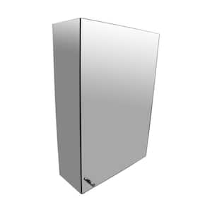 Traverse 13 in. Width x 19-3/4 in. Height Stainless Steel Recessed or Surface Mount Medicine Cabinet