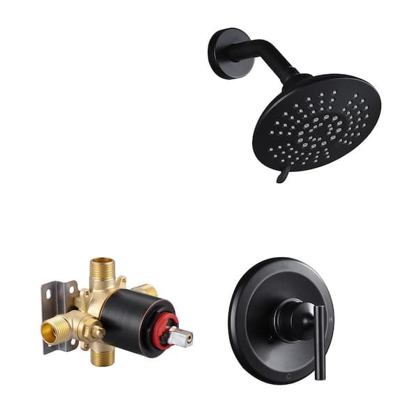 VEVETTA Single-Handle 5-Spray Shower Faucet 1.8 GPM with Adjustable Heads in. Oil Rubbed Bronze