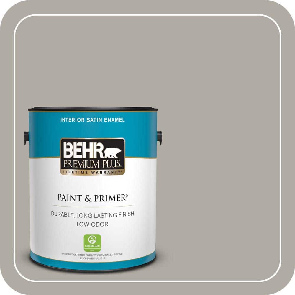 1 gal. Home Decorators Collection #HDC-NT-09G Stingray Gray Satin Enamel Low Odor Interior Paint & Primer price history on PriceWatchPro