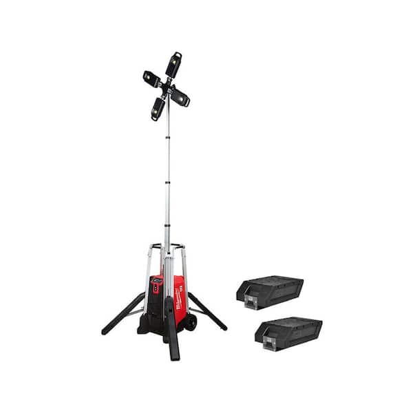 MX FUEL Lithium-Ion Cordless Rocket Tower Light Kit with MX FUEL Lithium-Ion REDLITHIUM XC406 Battery Pack