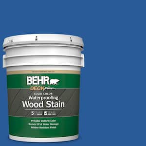 5 gal. #P510-7 Beacon Blue Solid Color Waterproofing Exterior Wood Stain