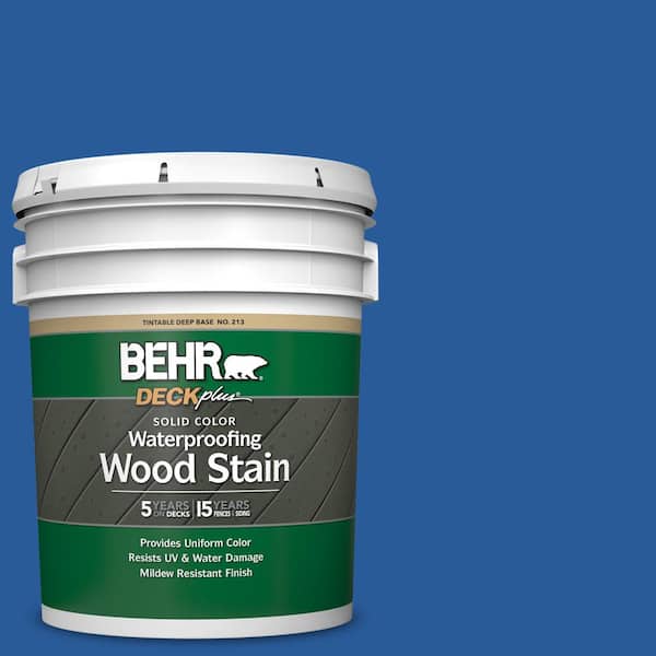 5 gal. #P510-7 Beacon Blue Solid Color Waterproofing Exterior Wood Stain