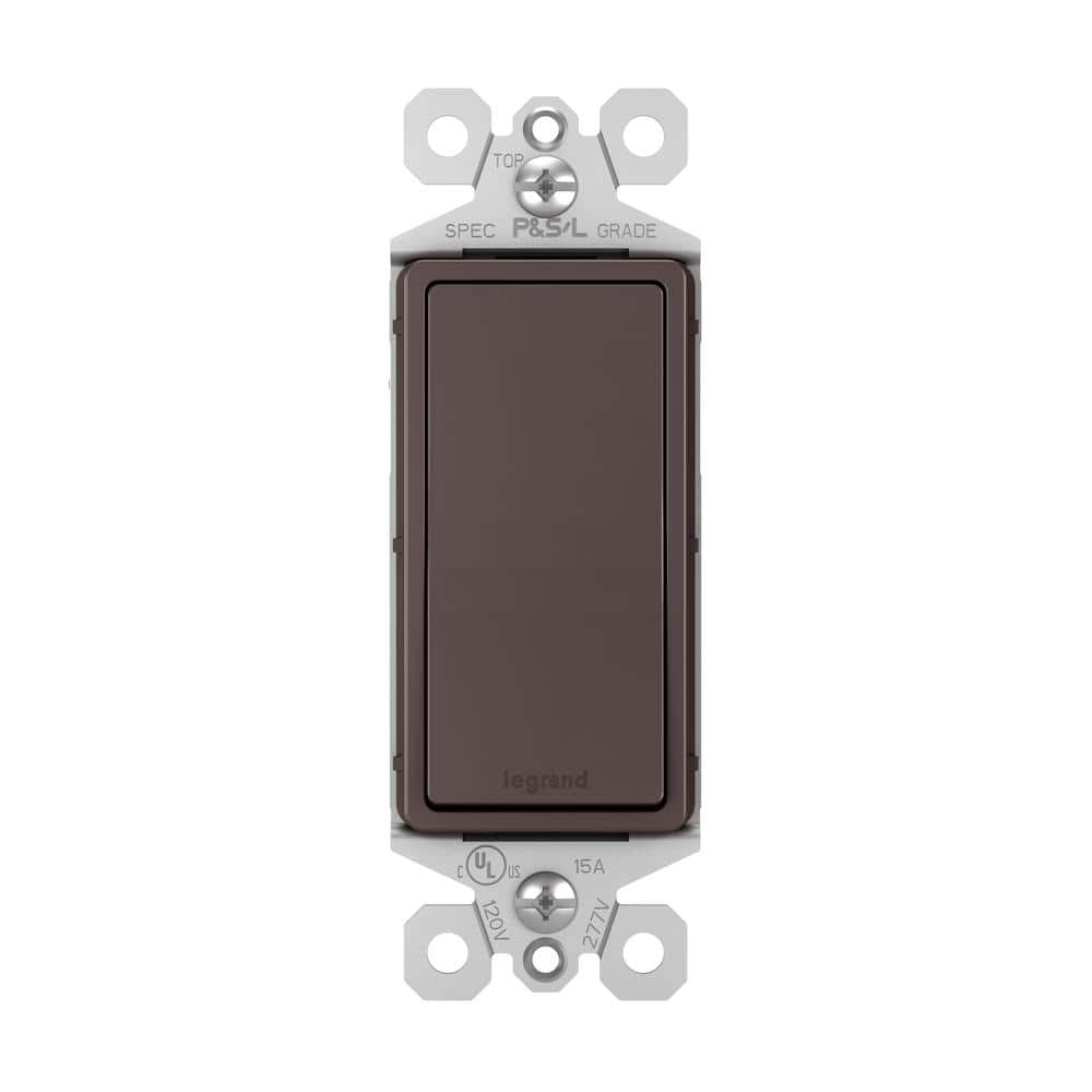 radiant 15 Amp 120 Volt Single-Pole Decorator/Rocker Light Switch, Dark Bronze price history on PriceWatchPro