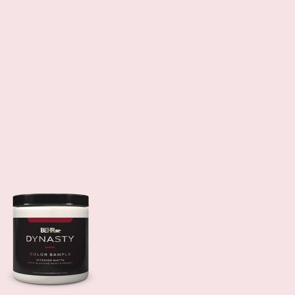 BEHR DYNASTY 8 oz. #100C-1 Cupid Arrow Matte Stain-Blocking Interior/Exterior Paint and Primer Sample