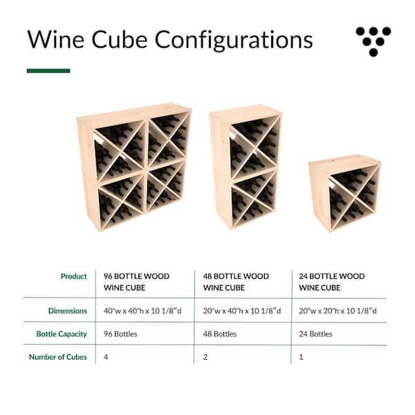 Wooden discount wine cube