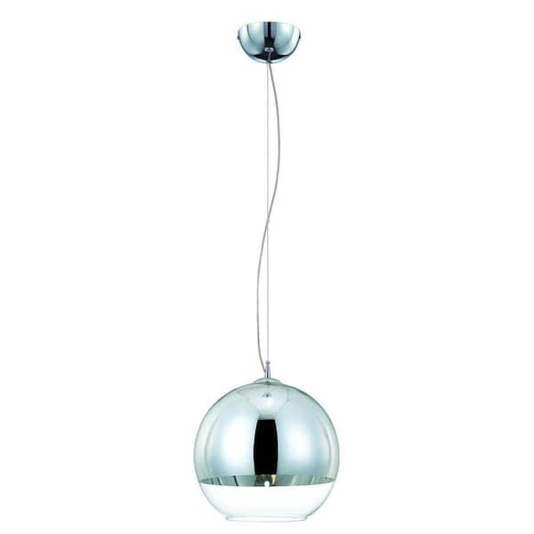 Chromos Collection 1-Light Chrome Medium Pendant