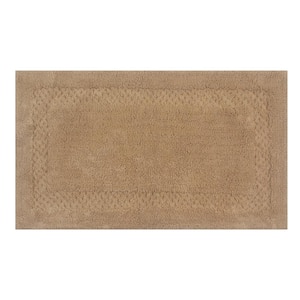 Classy 100% Cotton Bath Rugs Set, 24 in. x40 in. Rectangle, Linen