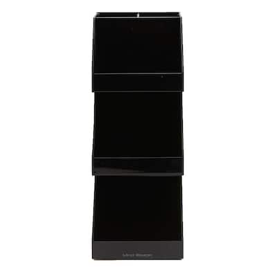 Fancy 3-Shelf Black Acrylic Condiment Organizer