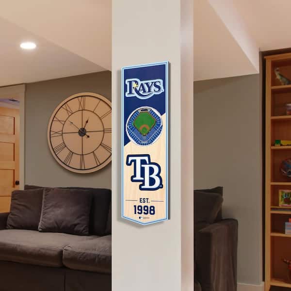MLB Tampa Bay Rays 6x19 Stadium 3D View Banner