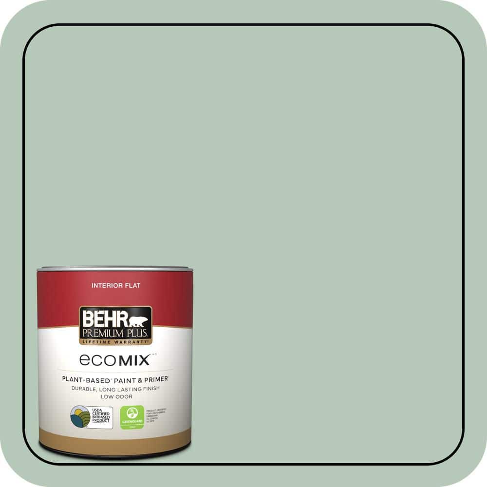 1 qt. #S410-3 Ponds Edge Flat EcoMix Plant-Based Interior Paint & Primer price history on PriceWatchPro
