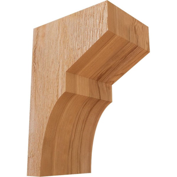 Ekena Millwork 6 in. x 8 in. x 12 in. Western Red Cedar Monterey Rough Sawn Corbel