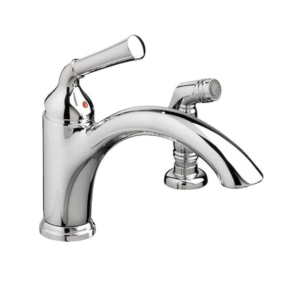 American Standard Portsmouth Single-Handle Standard Kitchen Faucet with Side Sprayer 2.2 gpm in Polished Chrome