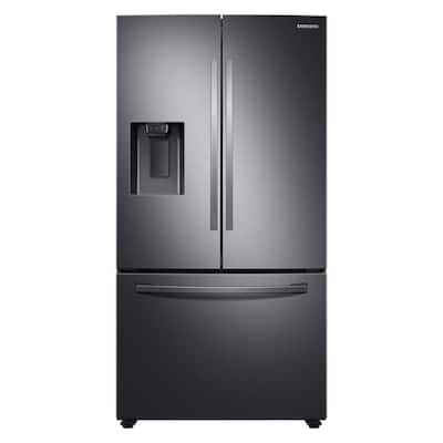 27 cu. ft. French Door Refrigerator in Fingerprint Resistant Black Stainless Steel