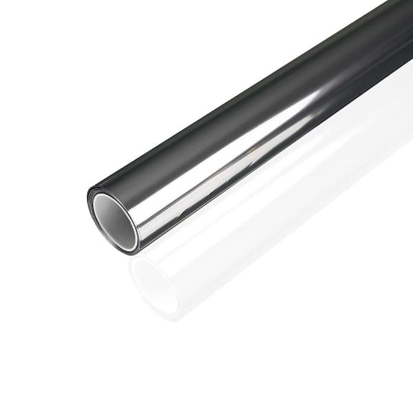 35.4 in. W x 196.85 in. L Mirrored One Way Window Film Privacy Daytime Heat Control Anti UV Window Film