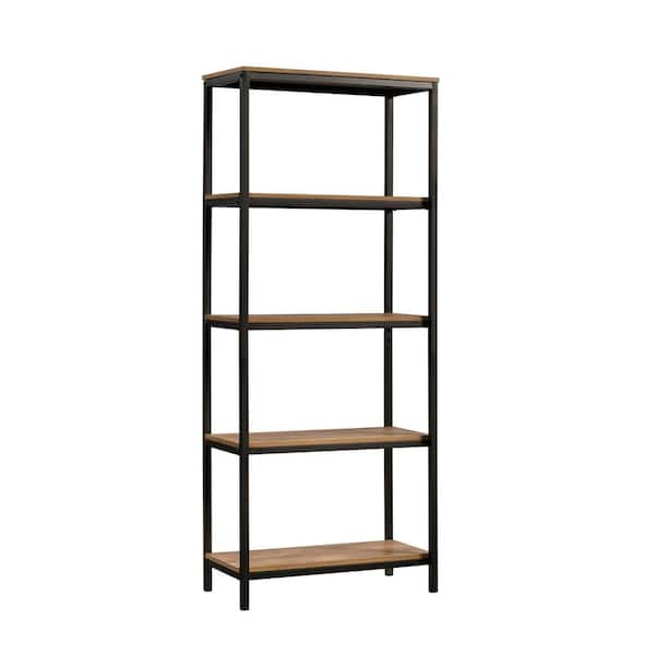 SAUDER North Avenue 56.772 in. Sindoori Mango Engineered Wood 5-Shelf ...