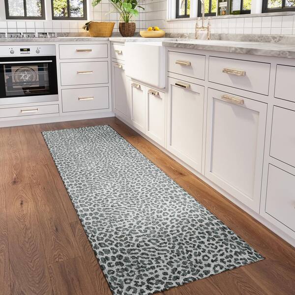 Addison Rugs - Safari Grey 2 ft. 3 in. x 7 ft. 6 in. Indoor/Outdoor Washable Indoor/Outdoor Washable Rug
