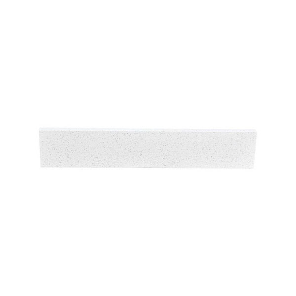 Solidra 21 in. W Quartz Vanity Sidesplash in White