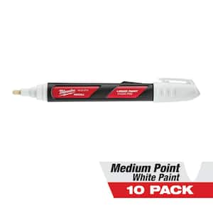 INKZALL White Paint Marker (10-Pack)