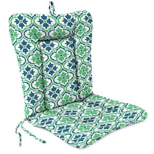 38 in. L x 21 in. W x 3.5 in. T Outdoor Wrought Iron Chair Cushion in Vesey Sea Mist