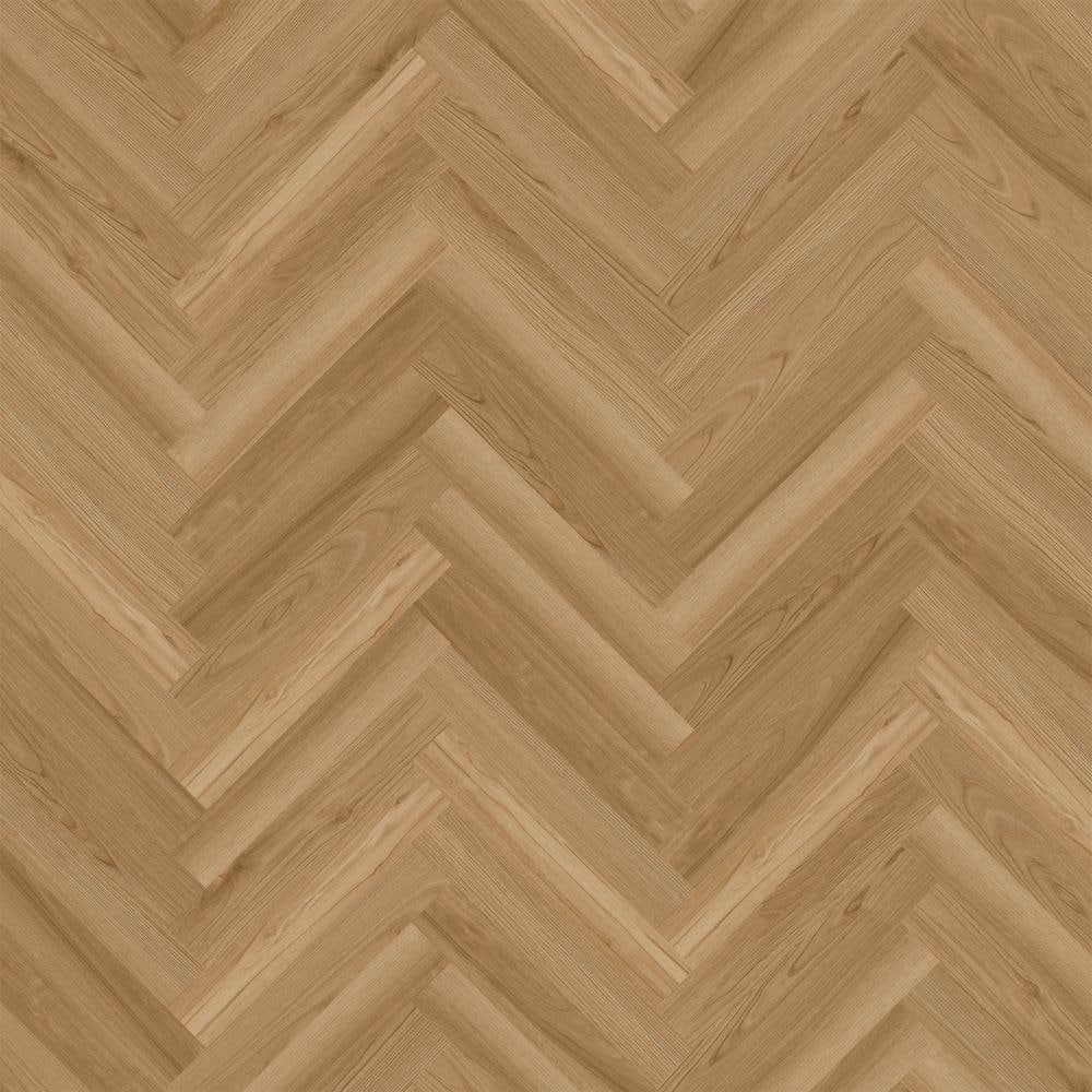 Herringbone Lakeside Hill Oak 22 MIL x 4.7 in. W x 28 in. L Click Lock Waterproof Vinyl Plank Flooring, Golden Oak Wood Grain Style, 22.3 sqft/Case, 10 Cases/Total