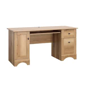 59.449 in. Timber Oak Computer Desk with File Storage