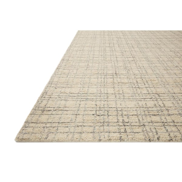 Chris Loves Julia Polly Antique/Mist 2 ft. x 5 ft. Hand-Tufted Modern Area Rug