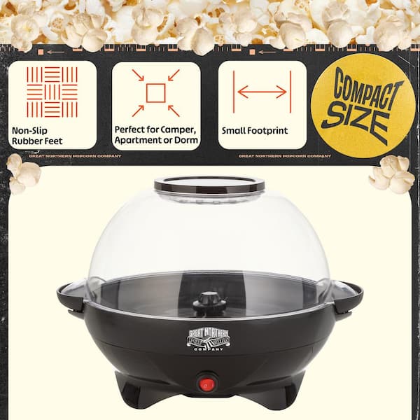 GREAT NORTHERN 4.5 oz Black 800-Watt Electric Pop and Stir