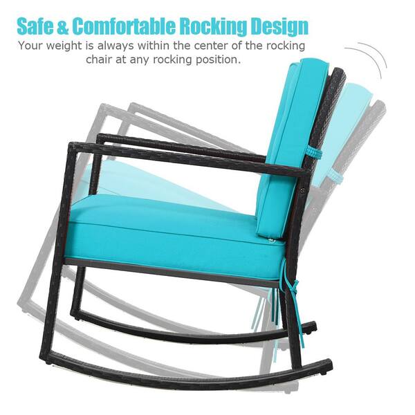 Turquoise outdoor deals rocking chair